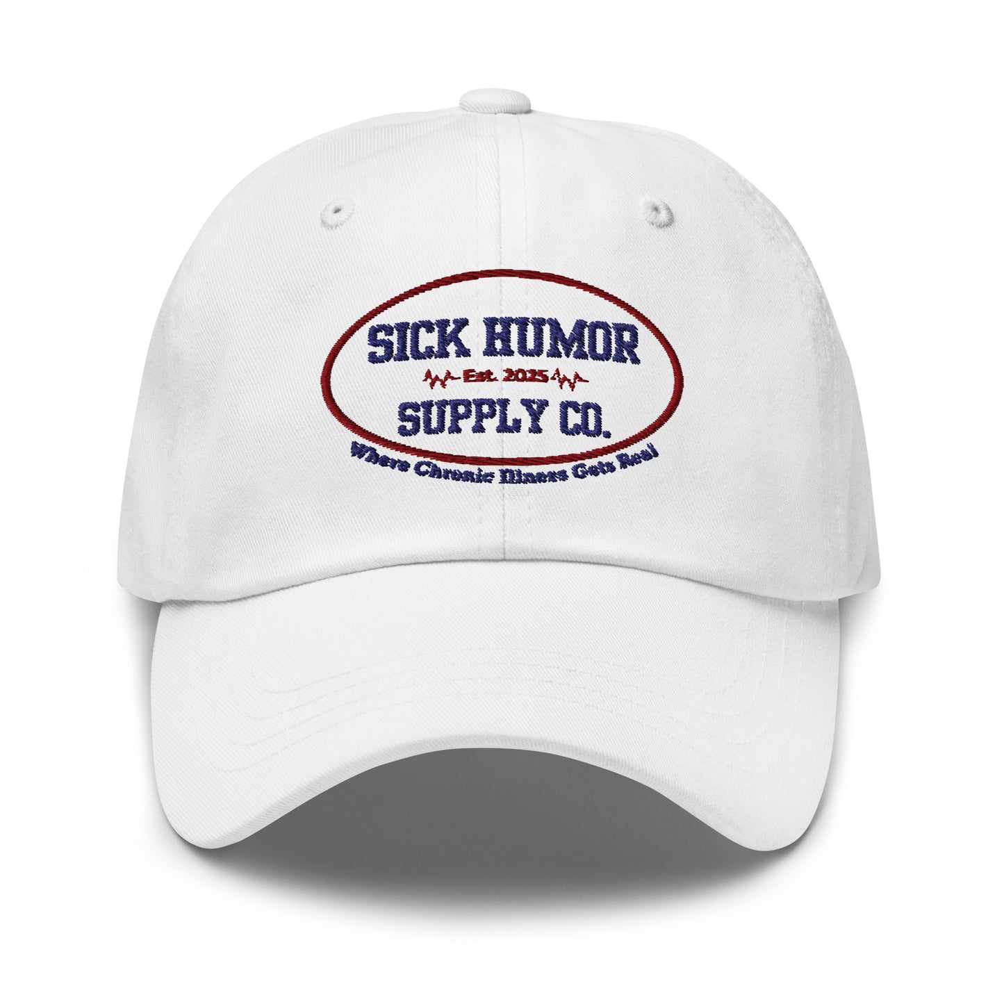 Sick Humor Supply Co. Logo – Embroidered Chronic Illness Hat