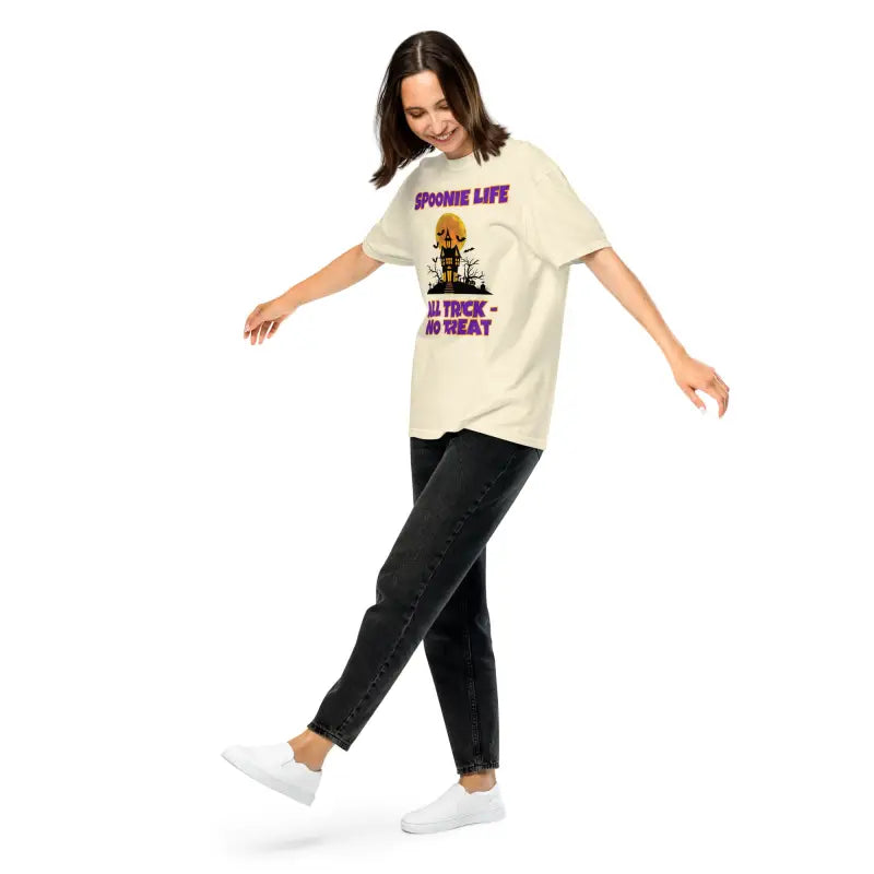 Spoonie Life All Trick No Treat Shirt – Funny Spoonie Halloween Comfort Colors Tee