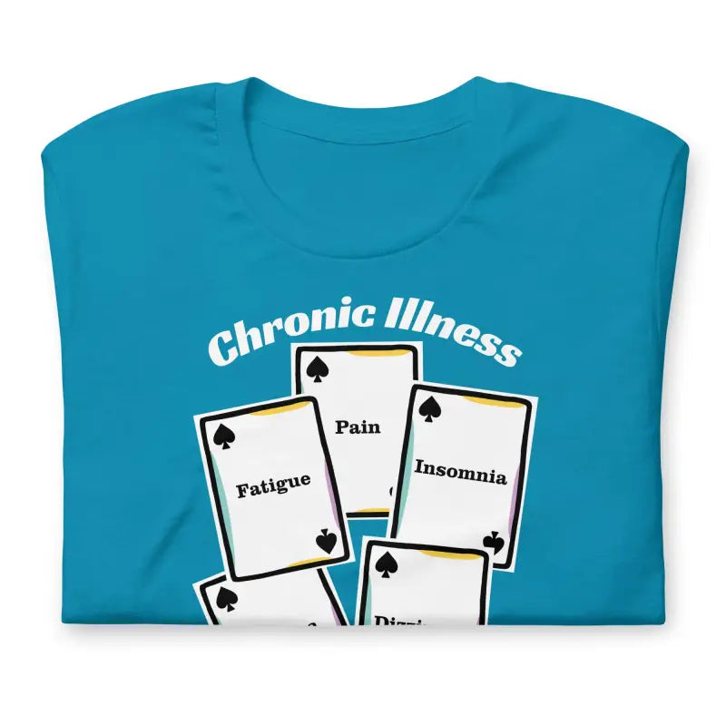 Chronic Illness Royal Flush | Funny Chronic Illness T-Shirt | White Design