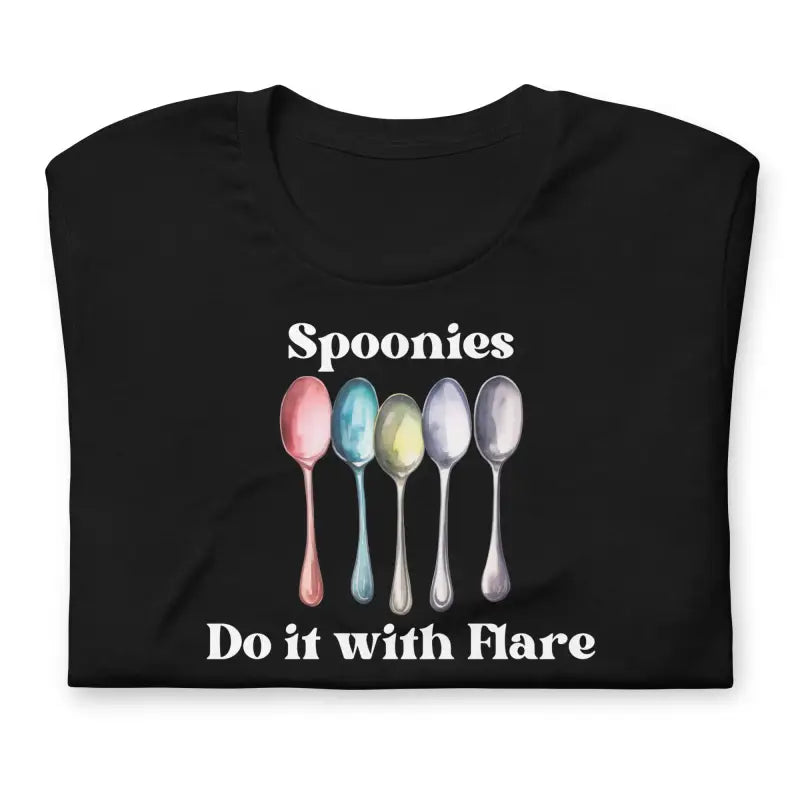 Spoonies Do It With Flare – Spoonie Shirt – White Design