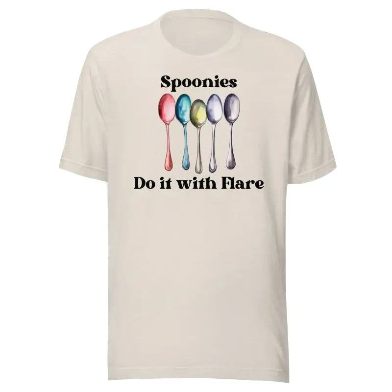Spoonies Do It With Flare – Spoonie Shirt – Black Design