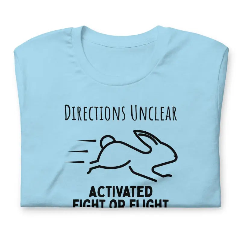 Directions Unclear: Activated Fight or Flight T-Shirt_Black Logo