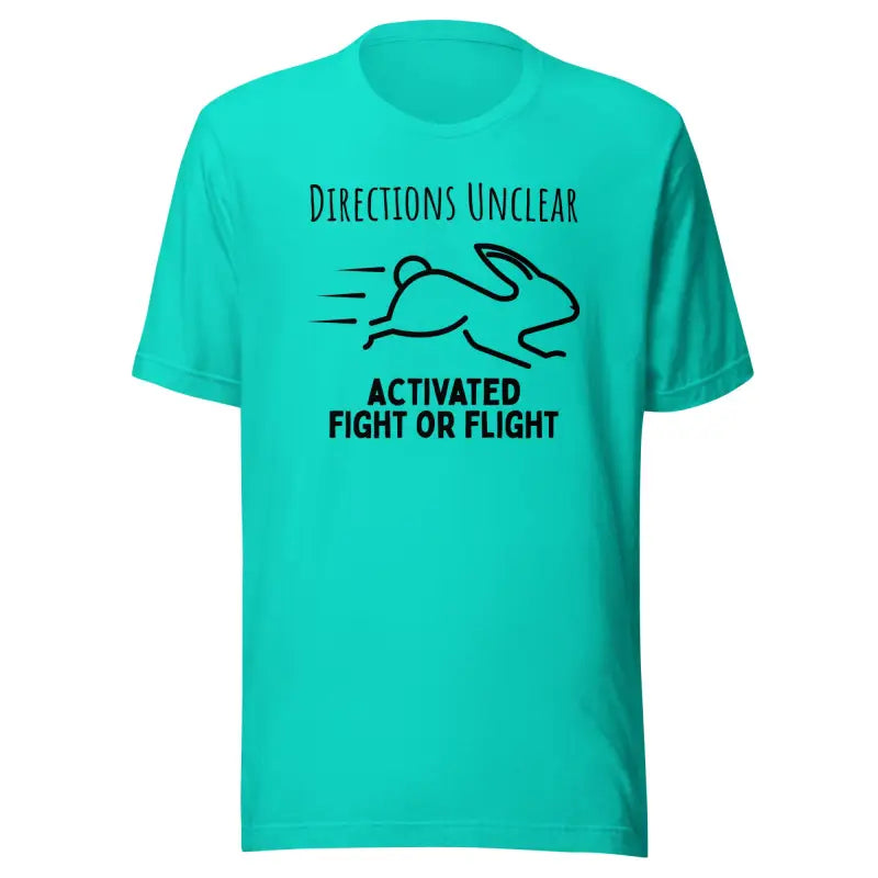 Directions Unclear: Activated Fight or Flight T-Shirt_Black Logo