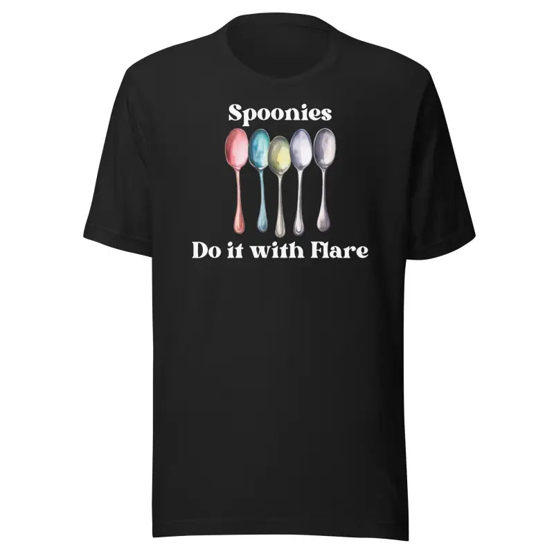Spoonies Do It With Flare – Spoonie Shirt – White Design