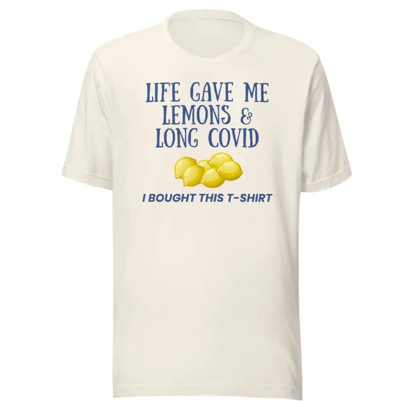 Life Gave Me Lemons & Long COVID | Blue Design | Spoonie T-Shirt