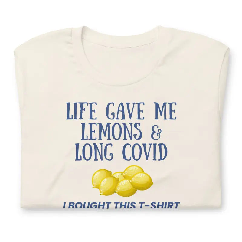 Life Gave Me Lemons & Long COVID | Blue Design | Spoonie T-Shirt