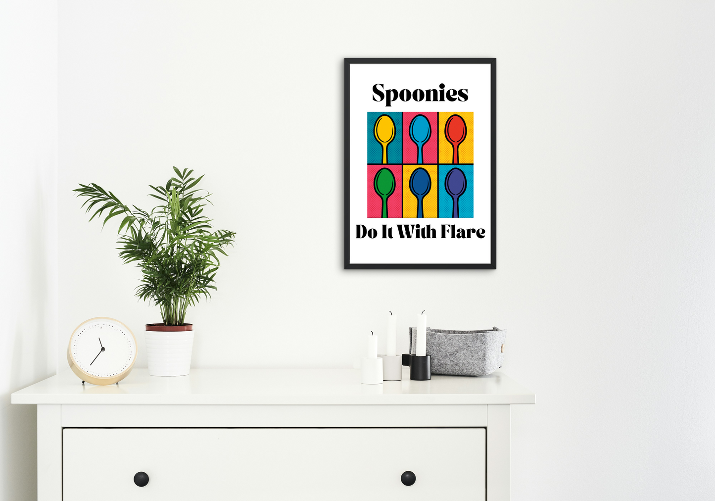 Spoonies Do It With Flare | Pop Art Poster | Sizes 5"x7" to 24"x36"
