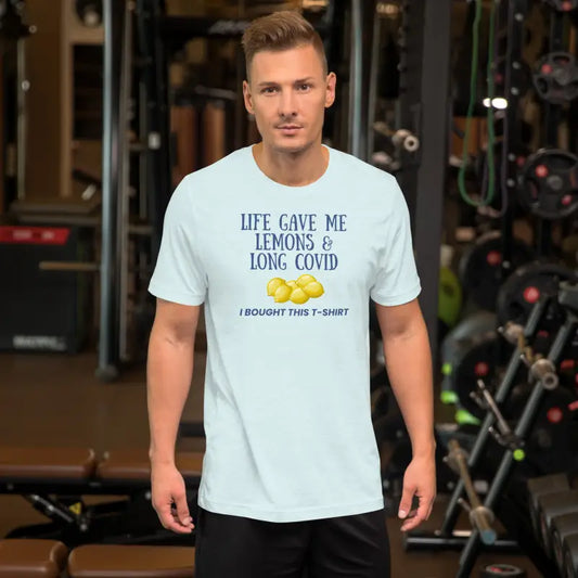 Life Gave Me Lemons & Long COVID | Blue Design | Spoonie T-Shirt