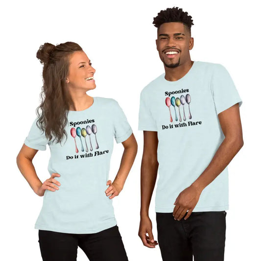 Spoonies Do It With Flare – Spoonie Shirt – Black Design