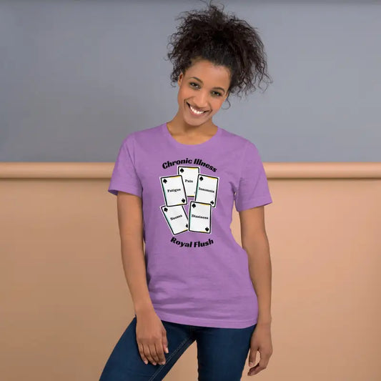Chronic Illness Royal Flush | Funny Chronic Illness Shirt | Black Design