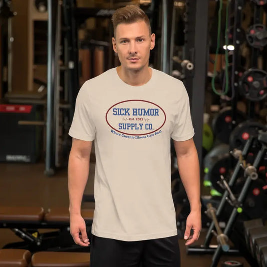 Sick Humor Supply Co. Logo – Chronic Illness Lifestyle T-Shirt